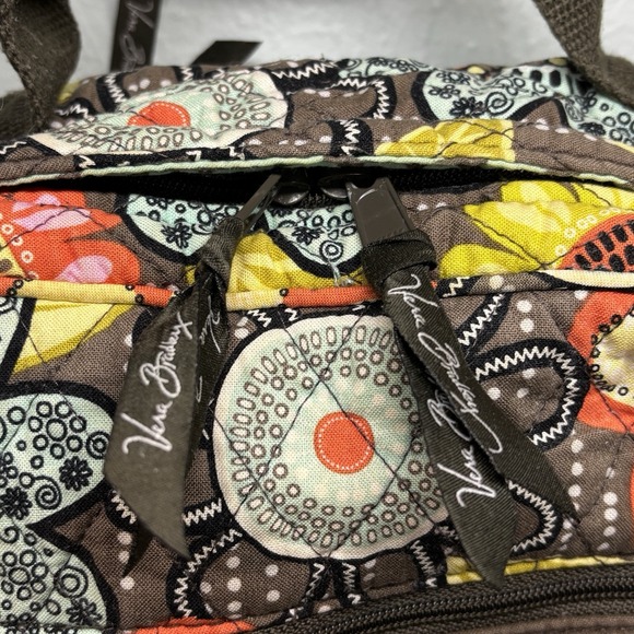 Vera Bradley Laptop Backpack Flower Shower School Bag Computer Compartment 70s - Picture 6 of 12